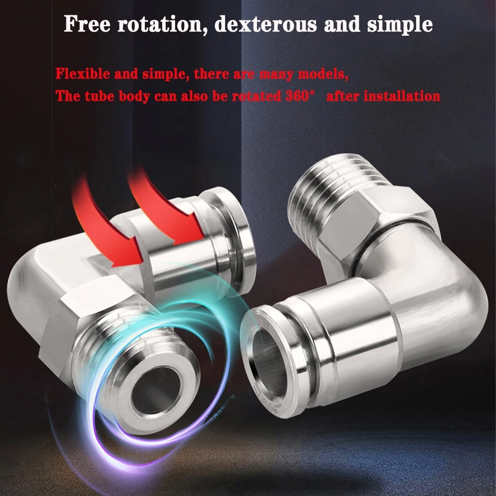 Mpg Straight in Line Push to Connect Union One Touch Fitting Puc Pneumatic Stainless Steel Fitting